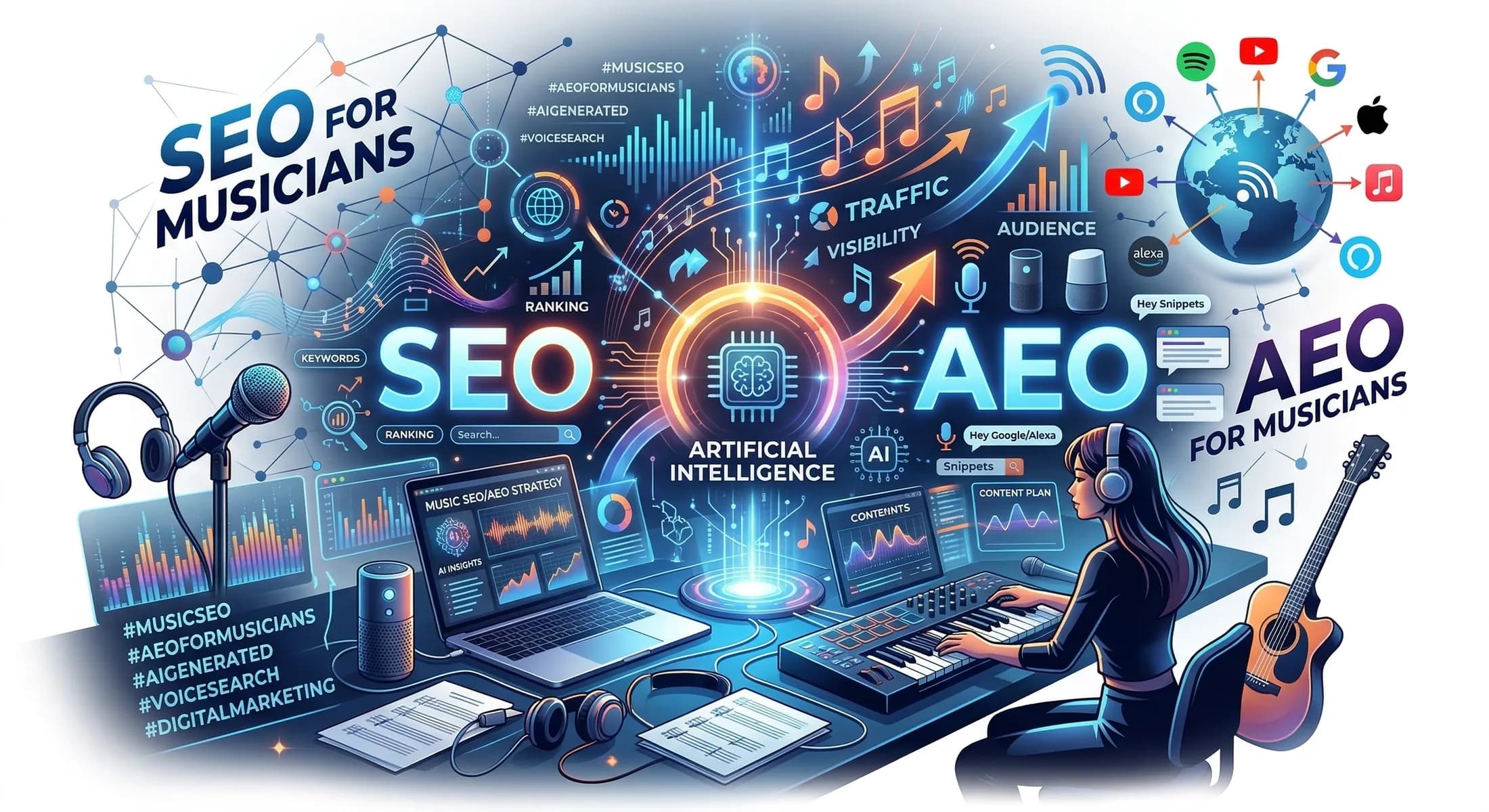 SEO e AEO per musicisti: come farsi trovare su Google, ChatGPT e Perplexity nel 2026